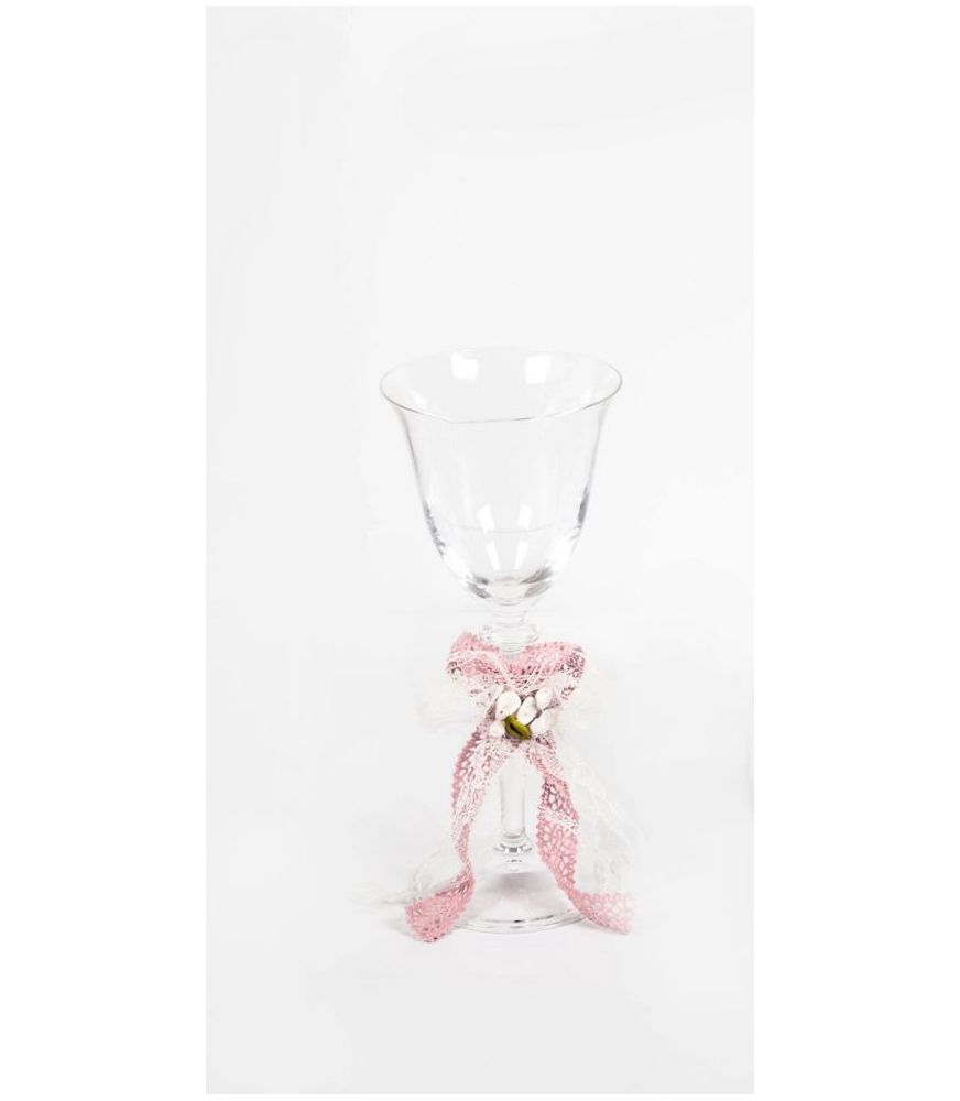 Crystal Wedding Wine Glass BOHEMIAN AZALEA