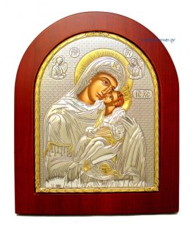 Holy Virgin Mary Kissing Lovingly (Gold Decoration)