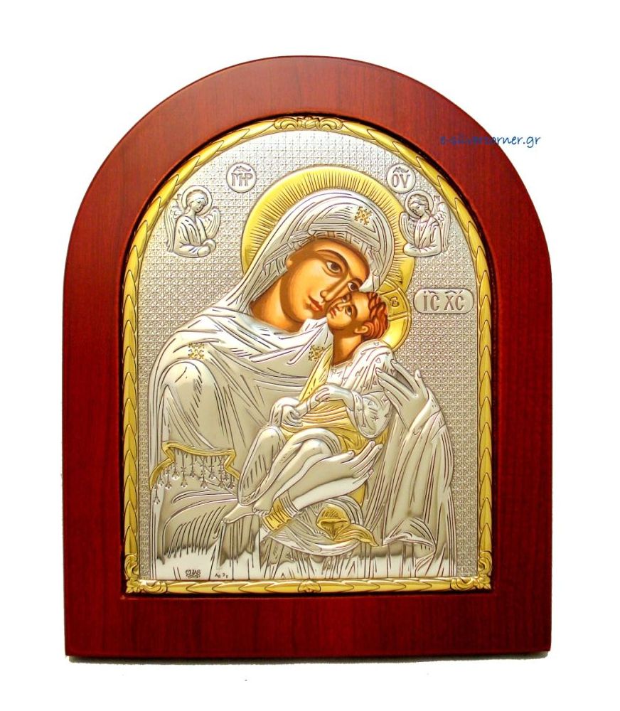 Holy Virgin Mary Kissing Lovingly (Gold Decoration)