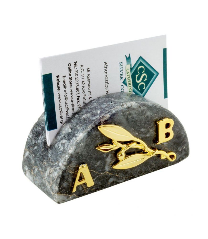  Marble Cardholder with Initials