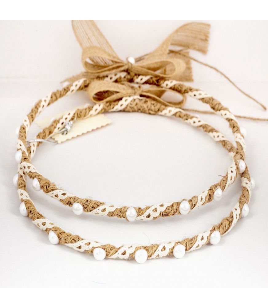 Handmade Wedding Crowns CANVAS LACE PEARL