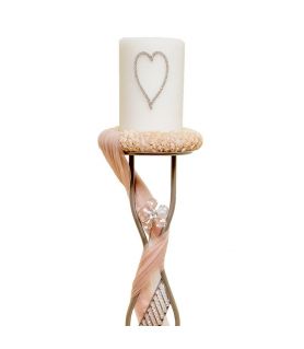 Candleholder with Tulle and a Heart
