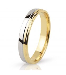 Two-Tone Wedding Ring 