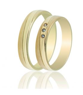 Gold Wedding Rings with Stones