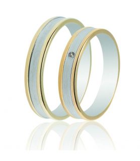Handmade Matte Wedding Ring with Polished Edges