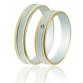 Handmade Matte Wedding Ring with Polished Edges