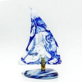Hand-blown Glass Sailboat