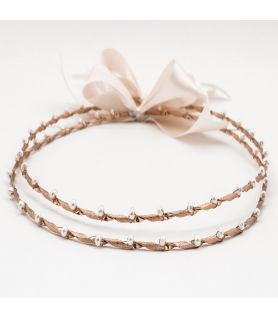 Χειροποίητα Στέφανα Γάμου Rose Gold Pearl