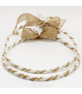Χειροποίητα Στέφανα Γάμου CANVAS SILVER TOUCHE