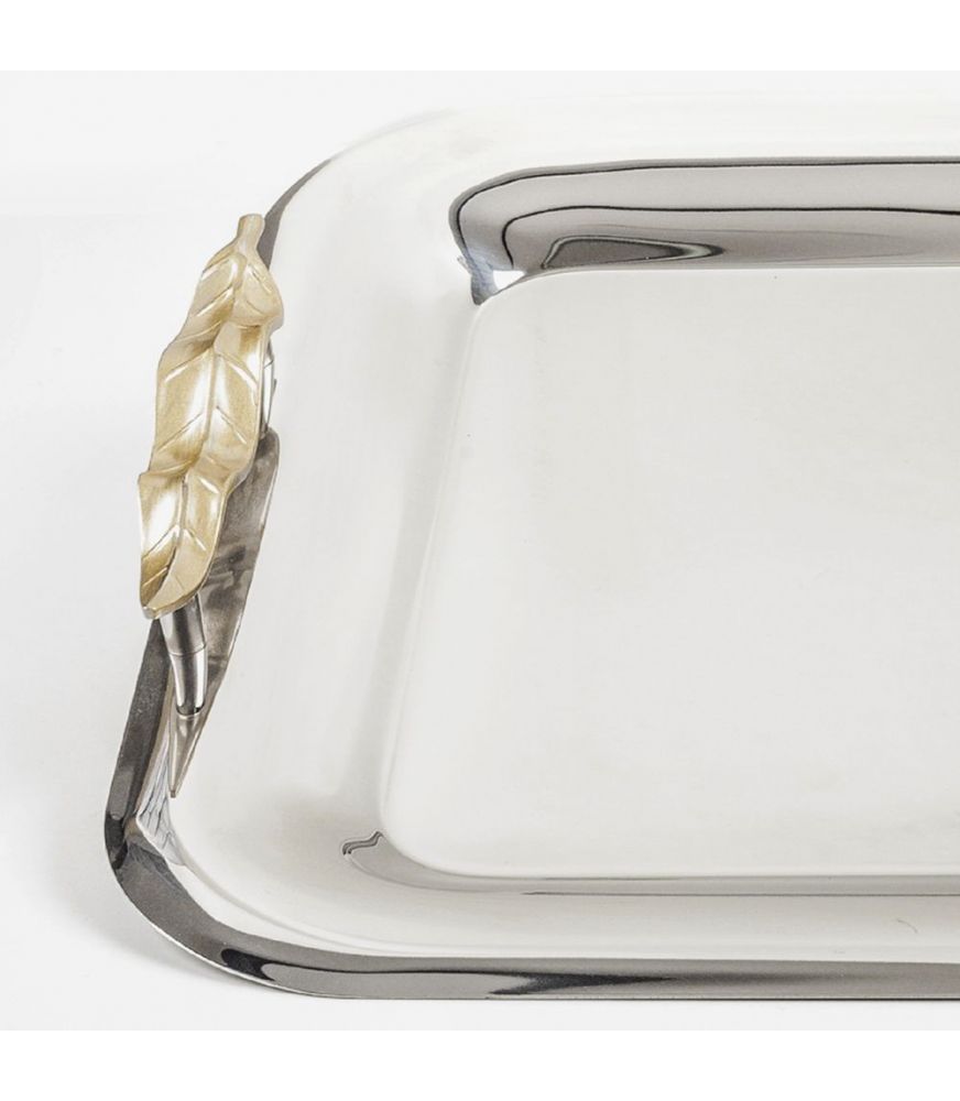 Stainless Steel Tray 18/10 GOLD LEAF