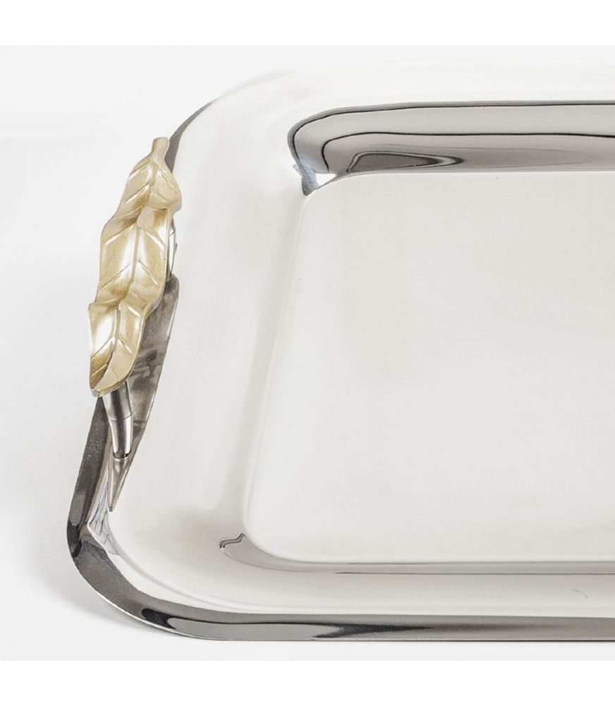 Stainless Steel Tray 18/10 GOLD LEAF Stainless Steel Tray 18/10 GOLD LEAF