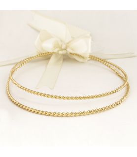 Handmade Gold Plated Wedding Crowns Twist Gold