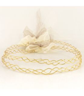 Handmade Gold Plated Wedding Crowns Vibe Gold
