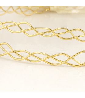 Handmade Gold Plated Wedding Crowns Vibe Gold