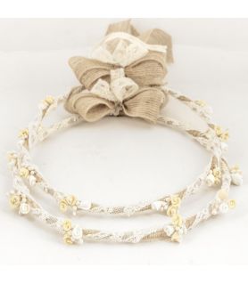 Χειροποίητα Στέφανα Γάμου CANVAS LACE PORCELAIN