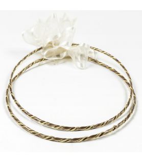 Handmade Gold Plated Wedding Crowns RUSTIC TWISTED GOLD