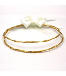 Handmade Gold Plated Wedding Crowns JULIA GOLD