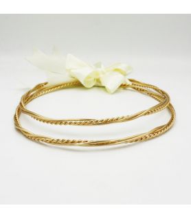 Handmade Wedding Gold Plated Crowns LINDA GOLD