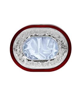 Oval Silver-Plated Crown Case