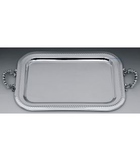 Silver Plated Wedding Tray  SILVER RETRO MARBLE