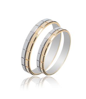 14K Two-Tone Wedding Ring