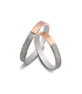 14K White and Rose Gold...