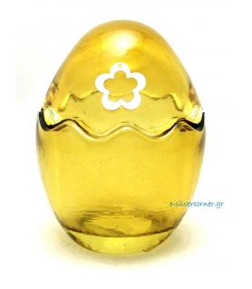 Glass Easter Egg in Hazel