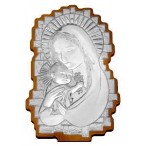 Madonna & Child Silver Icons